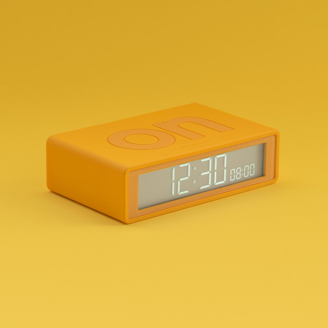lexon flip classic digitale wekker - yellow  | LR157J9 | 2