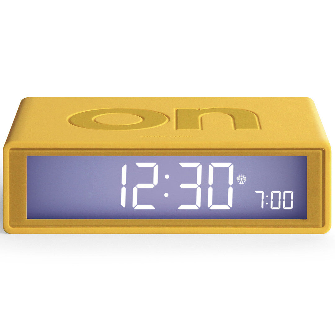 lexon flip classic digitale wekker - yellow  | LR157J9 | 4