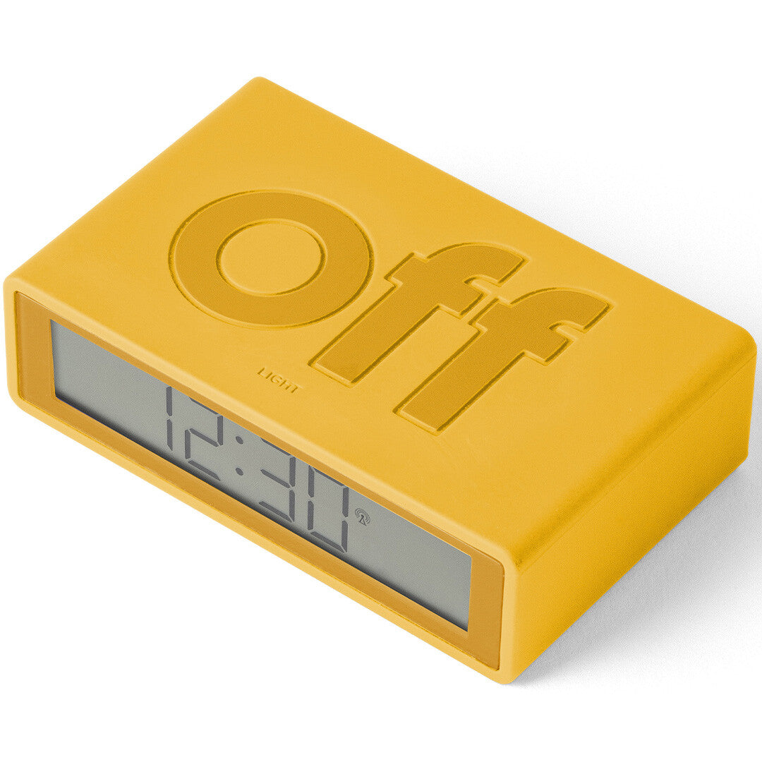 lexon flip classic digitale wekker - yellow  | LR157J9 | 5