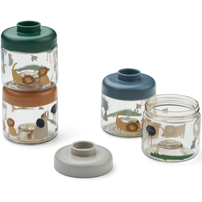 liewood babyvoeding doosjes dominique - all together sandy - 4st | LW19267-1499 | 0
