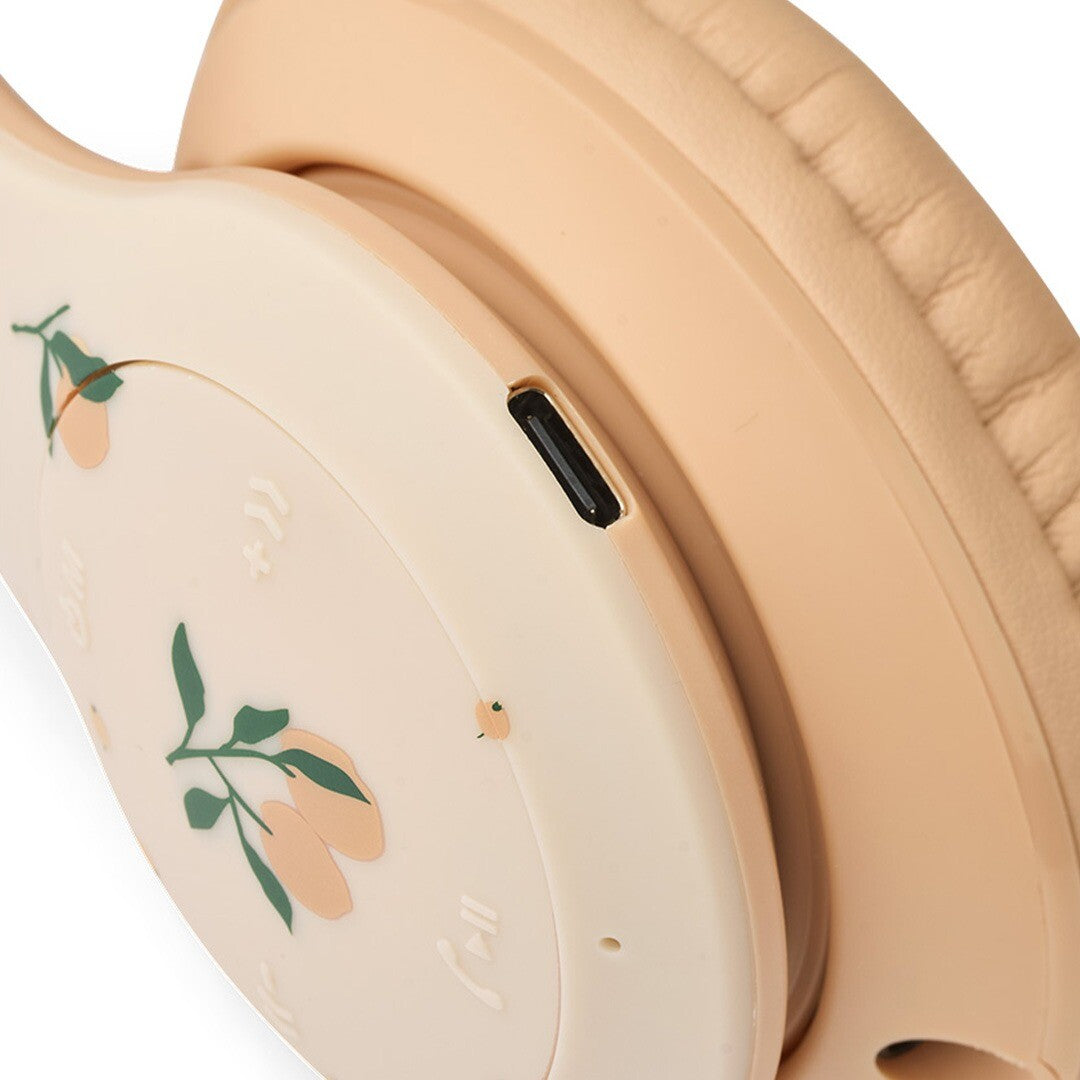 liewood draadloze kinderkoptelefoon quinn - peach sea shell | LW19891-1232 | 4