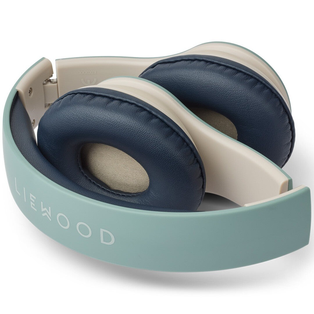 liewood draadloze kinderkoptelefoon quinn - peppermint mix | LW19891-2449 | 1