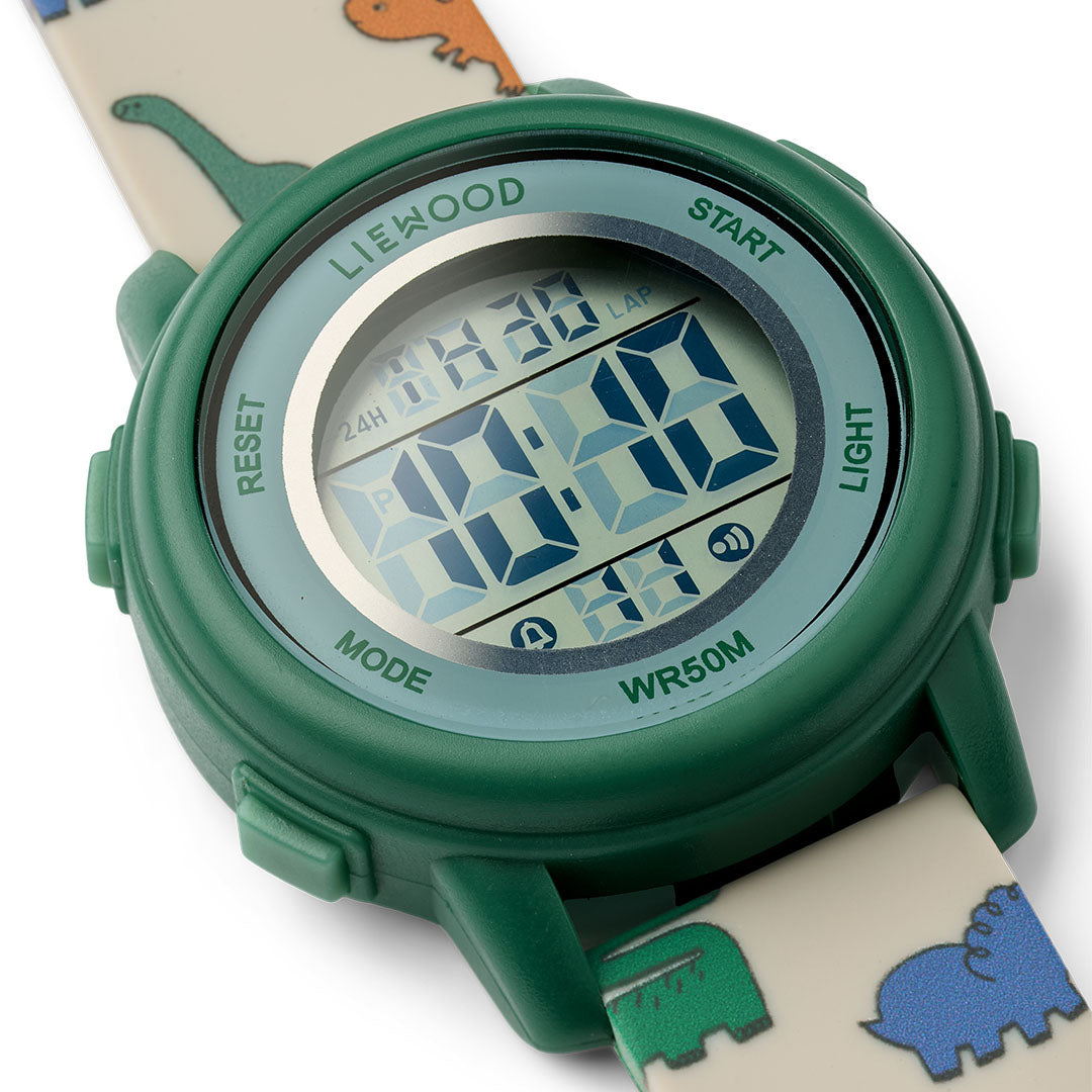 liewood kinderhorloge sussi - dinosaurs mist | LW19819-2168 | 1