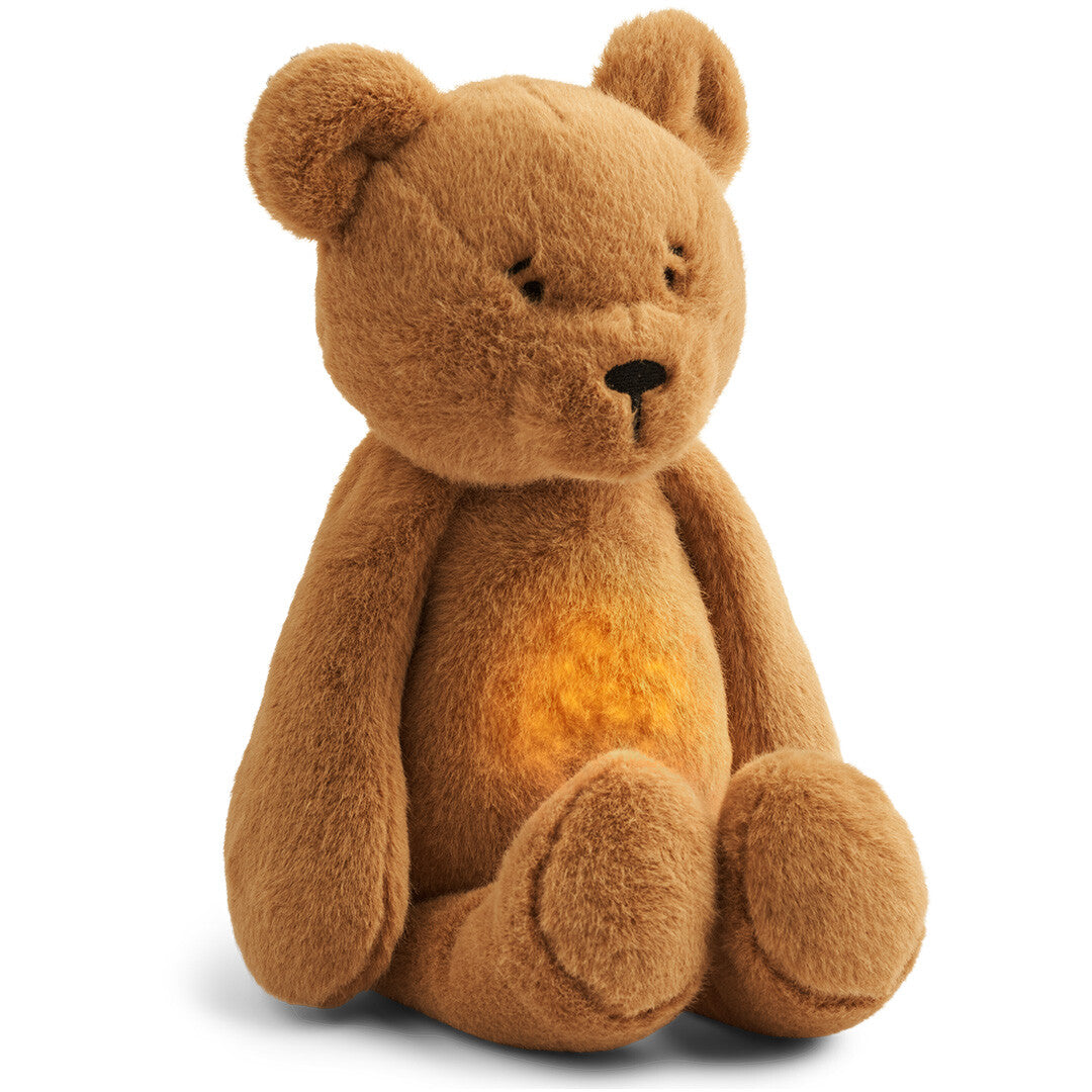 liewood knuffelbeer met nachtlamp en geluid - hattie - 23 cm | LW19537-3050 | 0