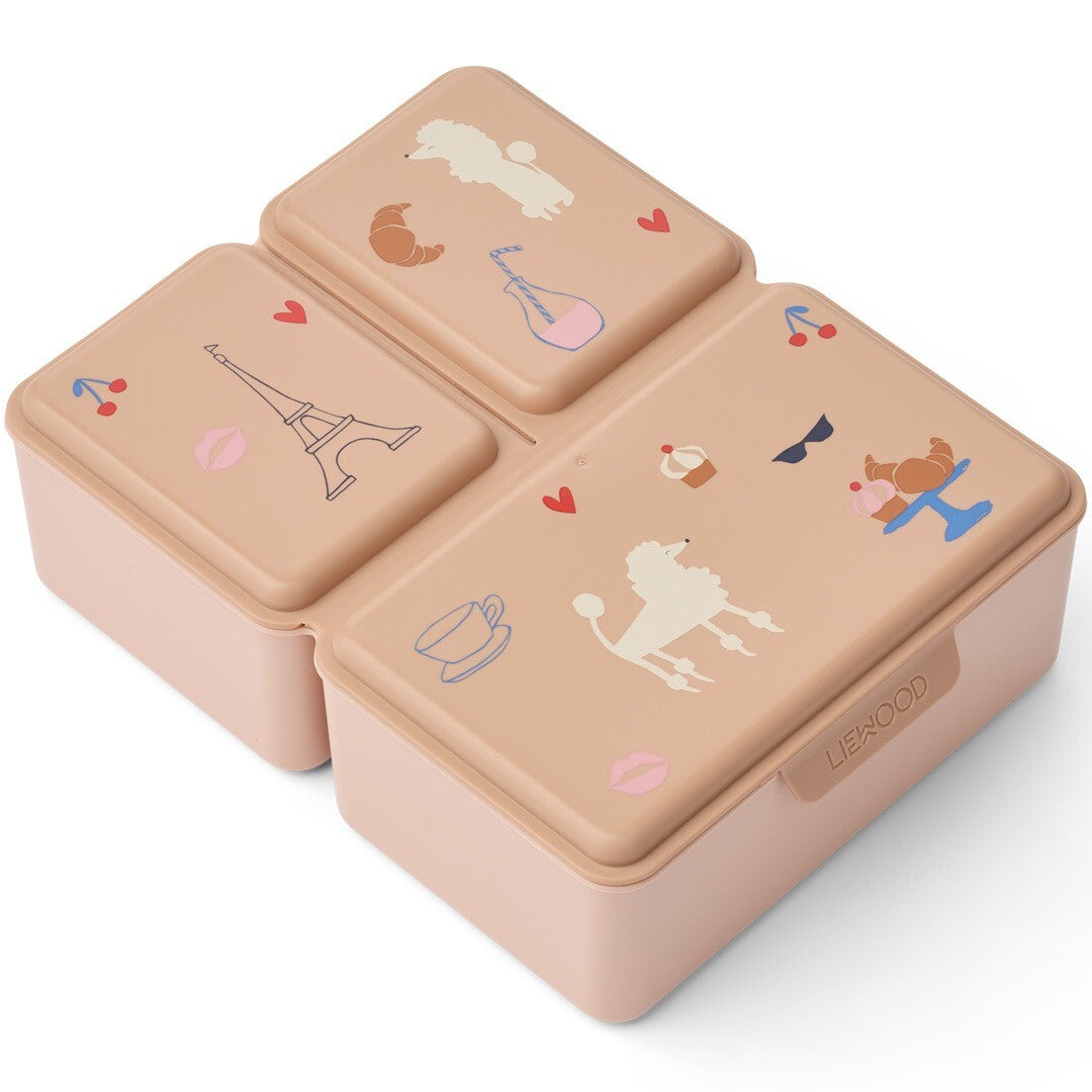 liewood lunchbox driss - paris pale tuscany | LW19266-2339 | 0