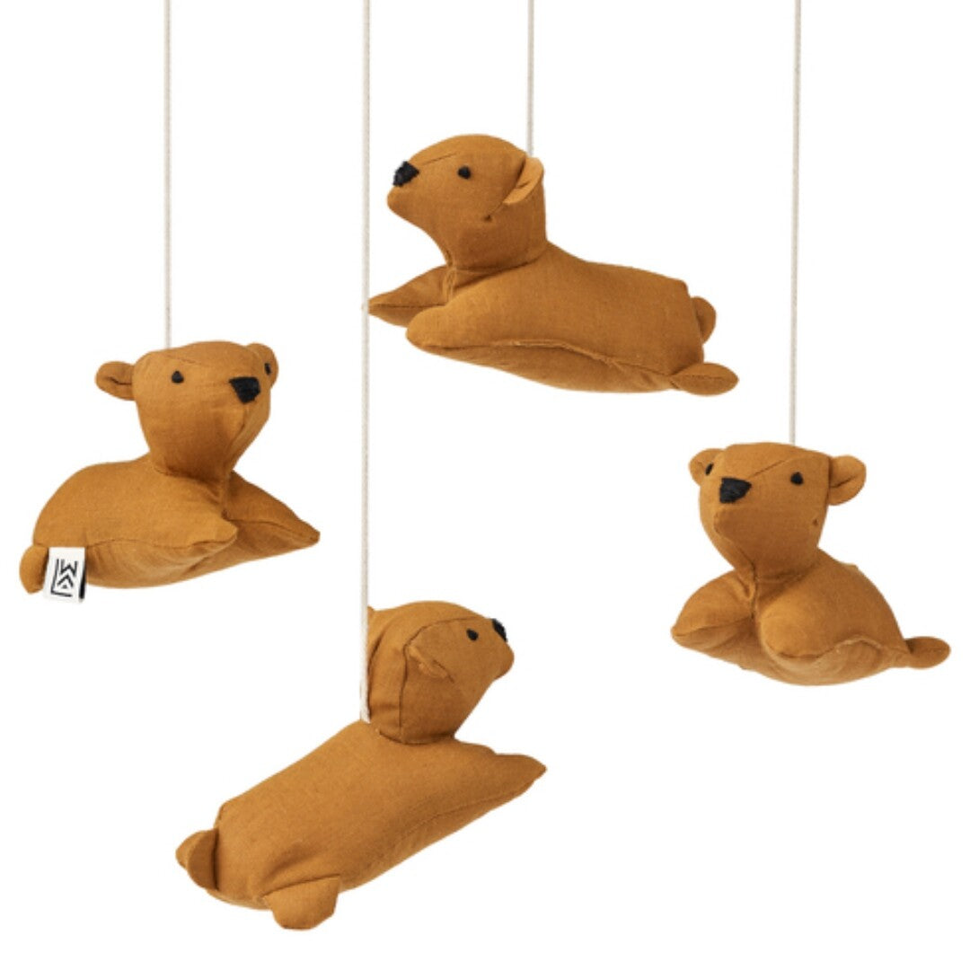 liewood mobiel molle beren - golden caramel  | LW183153050 | 1
