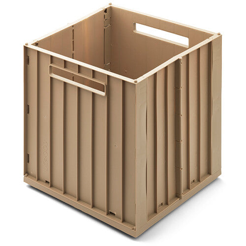 liewood opbergbak met deksel elijah - oat - 20 liter | LW15018-3070 | 3