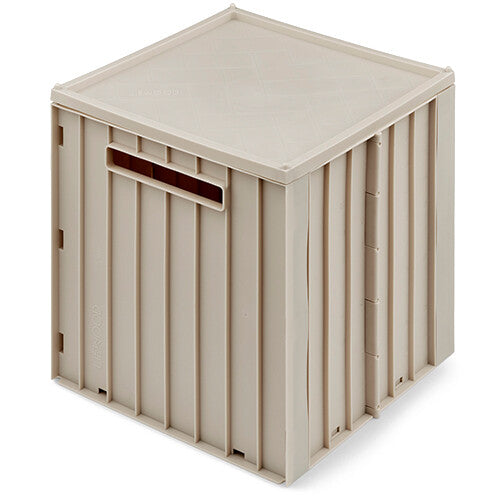 liewood opbergbak met deksel elijah - sandy - 20 liter | LW15018-5060 | 0
