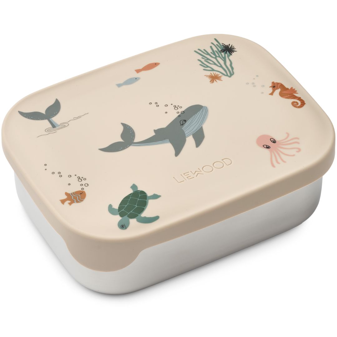 liewood rvs broodtrommel arthur - sea creature sandy  | LW14982-1032 | 0