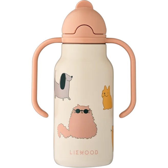 liewood-rvs-thermosfles-kimmie-cats-and-dogs-sandy-250-ml_1