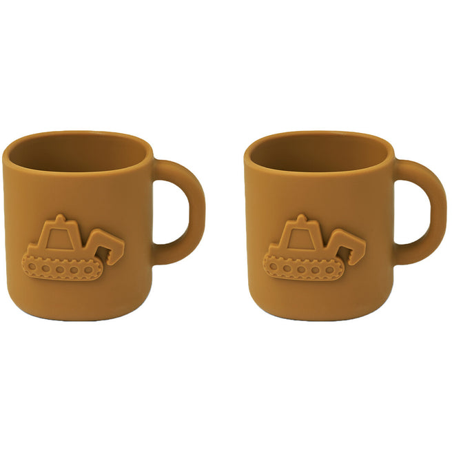 liewood siliconen drinkbekers chaves - golden caramel - 2st | LW183793050 | 0