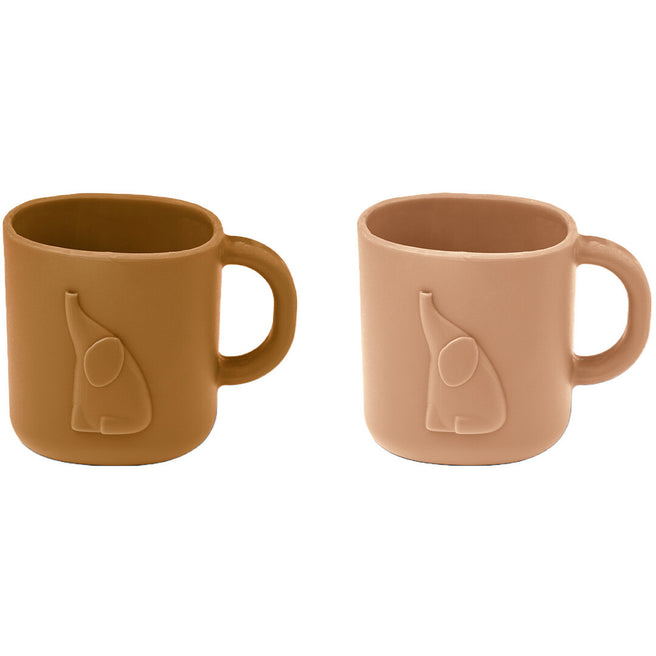 liewood siliconen drinkbekers chaves - tuscany rose - golden caramel - 2st | LW18380-1263 | 0