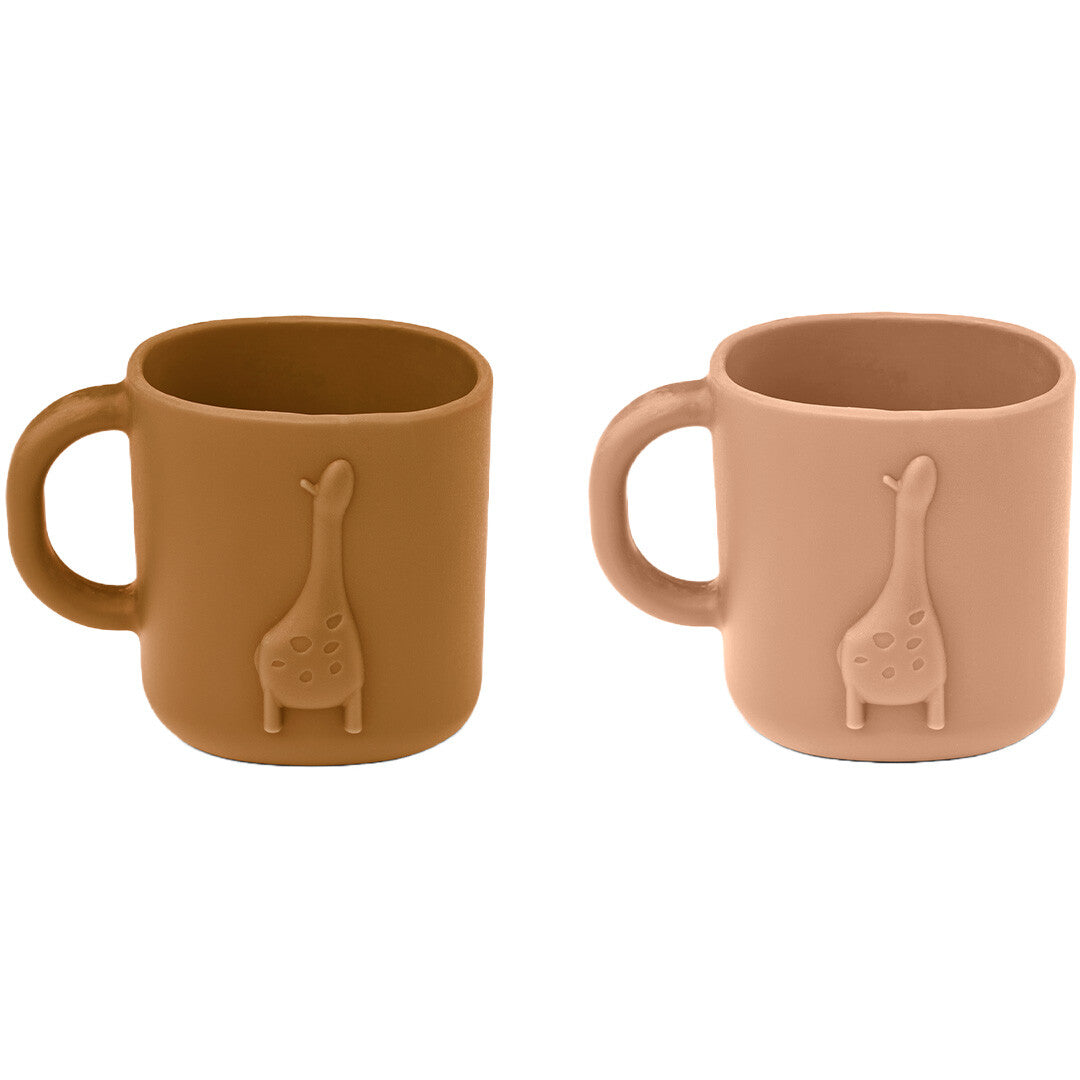 liewood siliconen drinkbekers chaves - tuscany rose - golden caramel - 2st | LW18380-1263 | 1