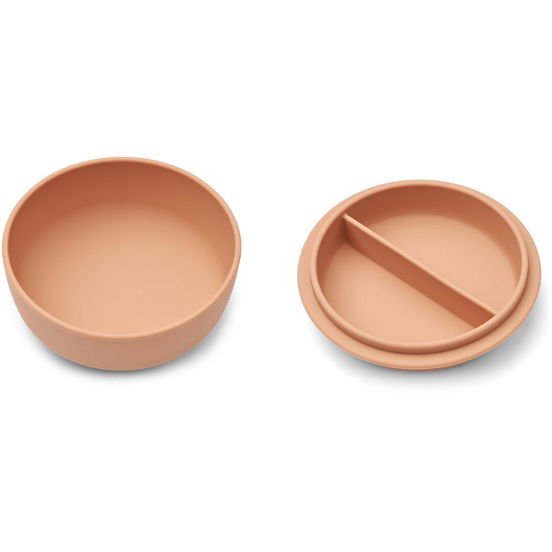 liewood siliconen kom met deksel serge - tuscany rose | LW18576-2074 | 1