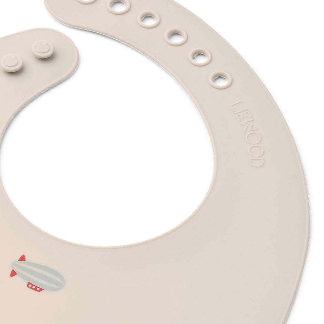 liewood siliconen slabbetjes tilda - aviator ecru - 2st | LW15128-2330 | 2