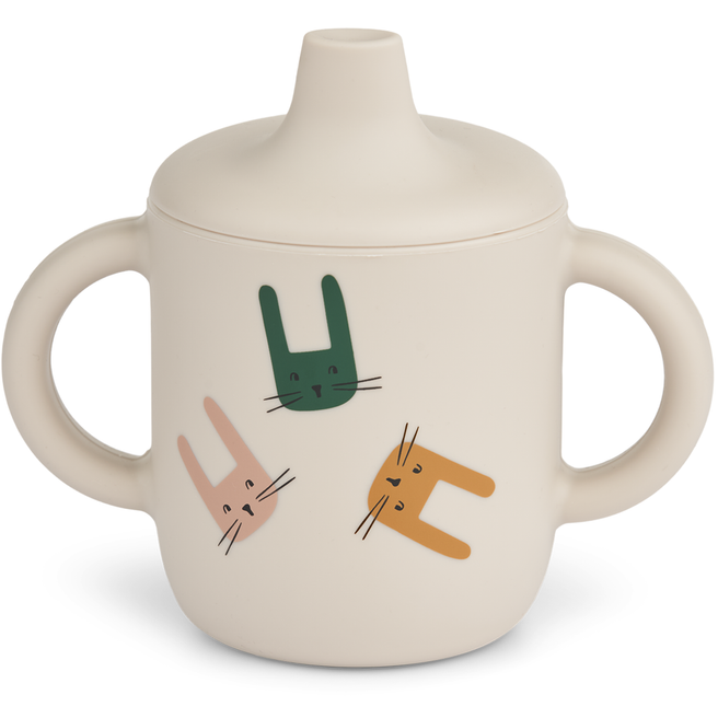 liewood siliconen tuitbeker neil - bunny sandy | LW13060-2184 | 0