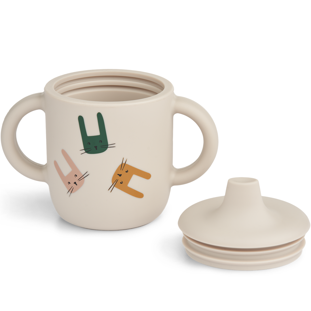 liewood siliconen tuitbeker neil - bunny sandy | LW13060-2184 | 1