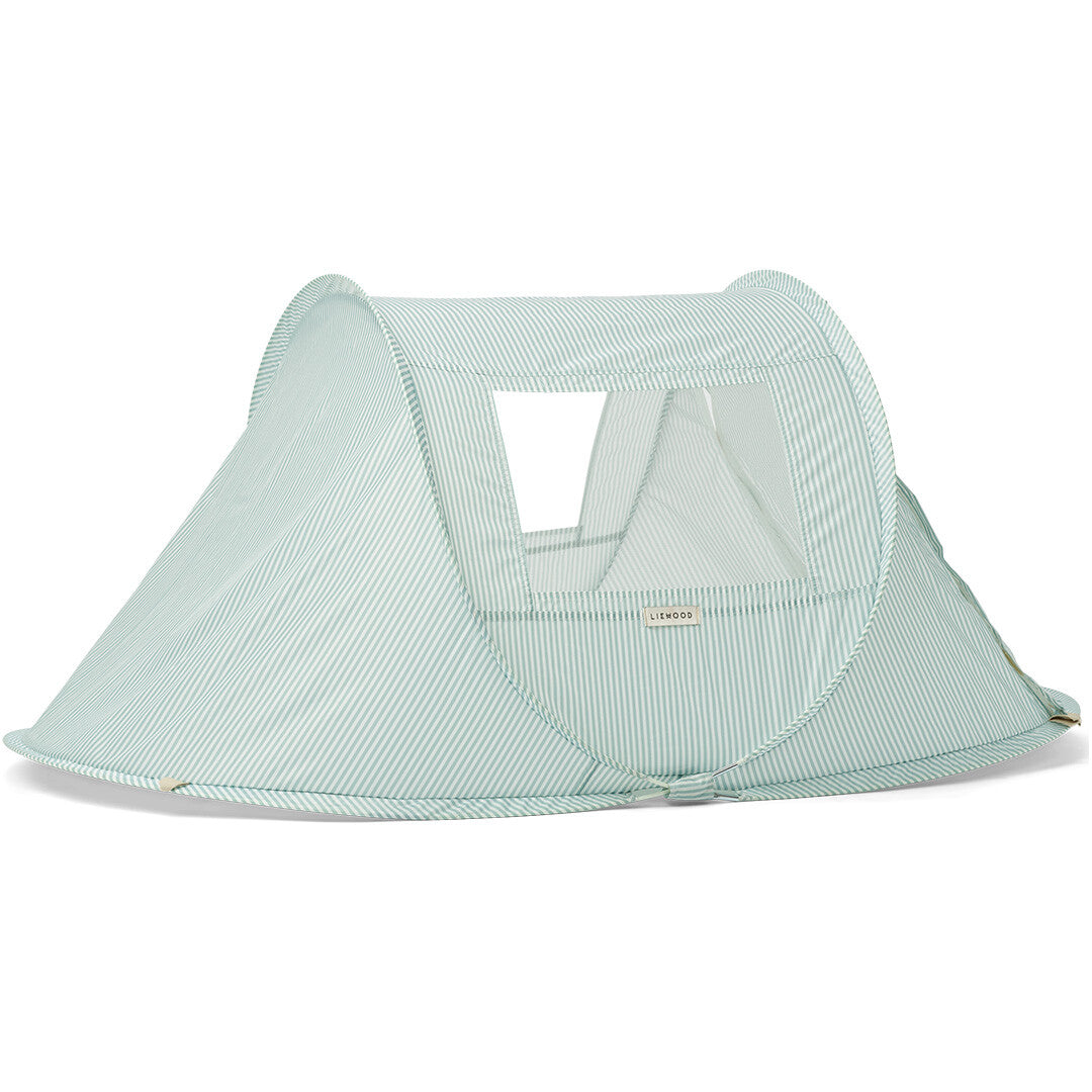 liewood speeltent bjork - printed stripe ice blue - creme de la creme | LW18556-1880 | 1