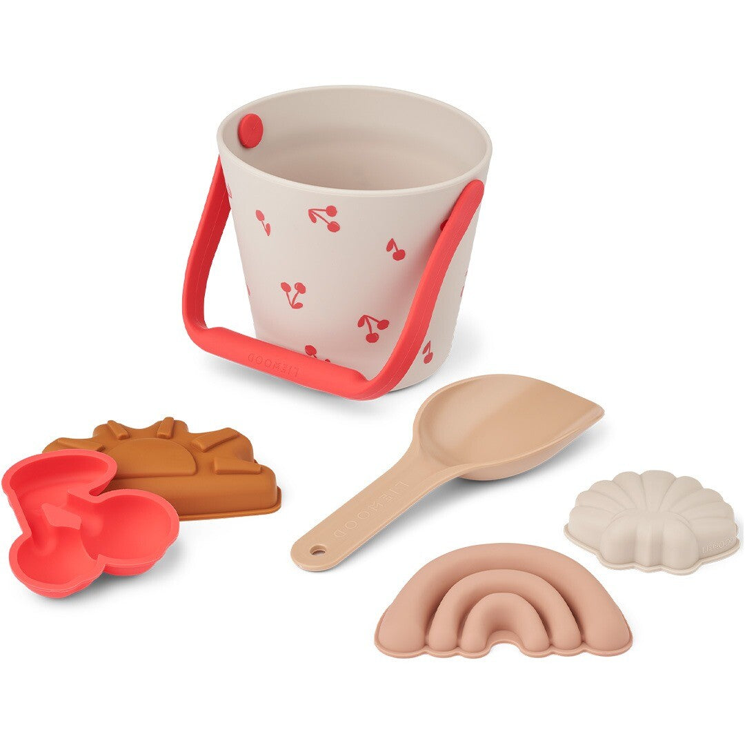 liewood strandset gilma - cherry - 6-delig | LW19971-2333 | 0