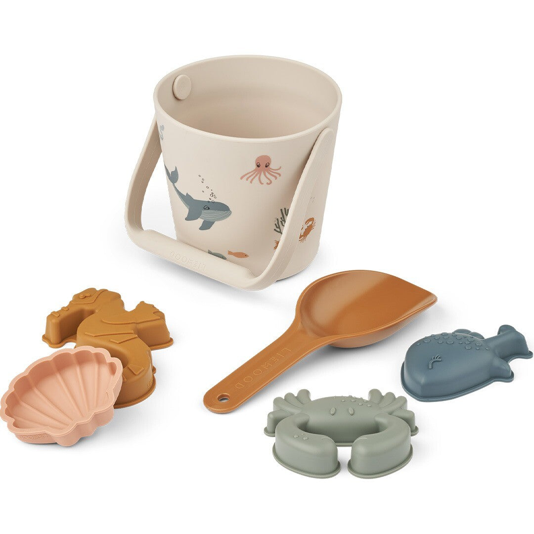 liewood strandset gilma - sea creature - 6-delig | LW20020-1032 | 0