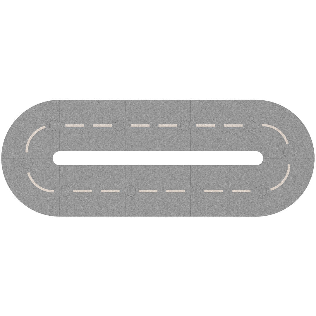 liewood village autoweg - ash grey - sandy - 10-delig  | LW18366-1672 | 0