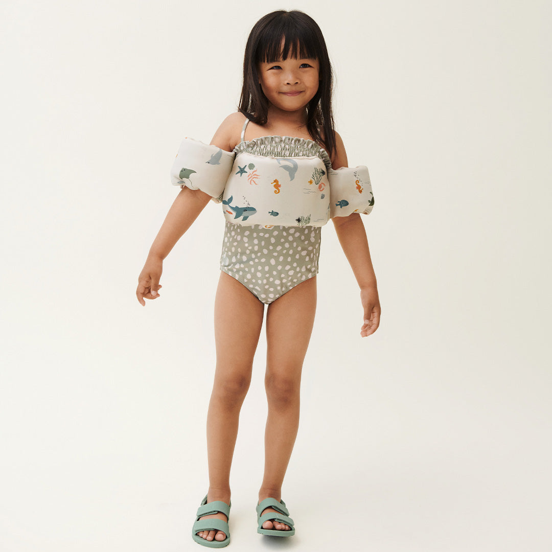 liewood zwemgordel met bandjes darko - sea creature sandy - 19-30 kg | LW19374-1032-3-6 | 1