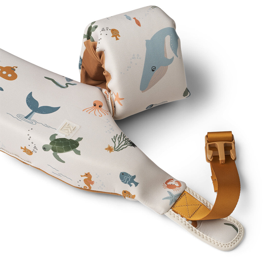liewood zwemgordel met bandjes darko - sea creature sandy - 19-30 kg | LW19374-1032-3-6 | 2
