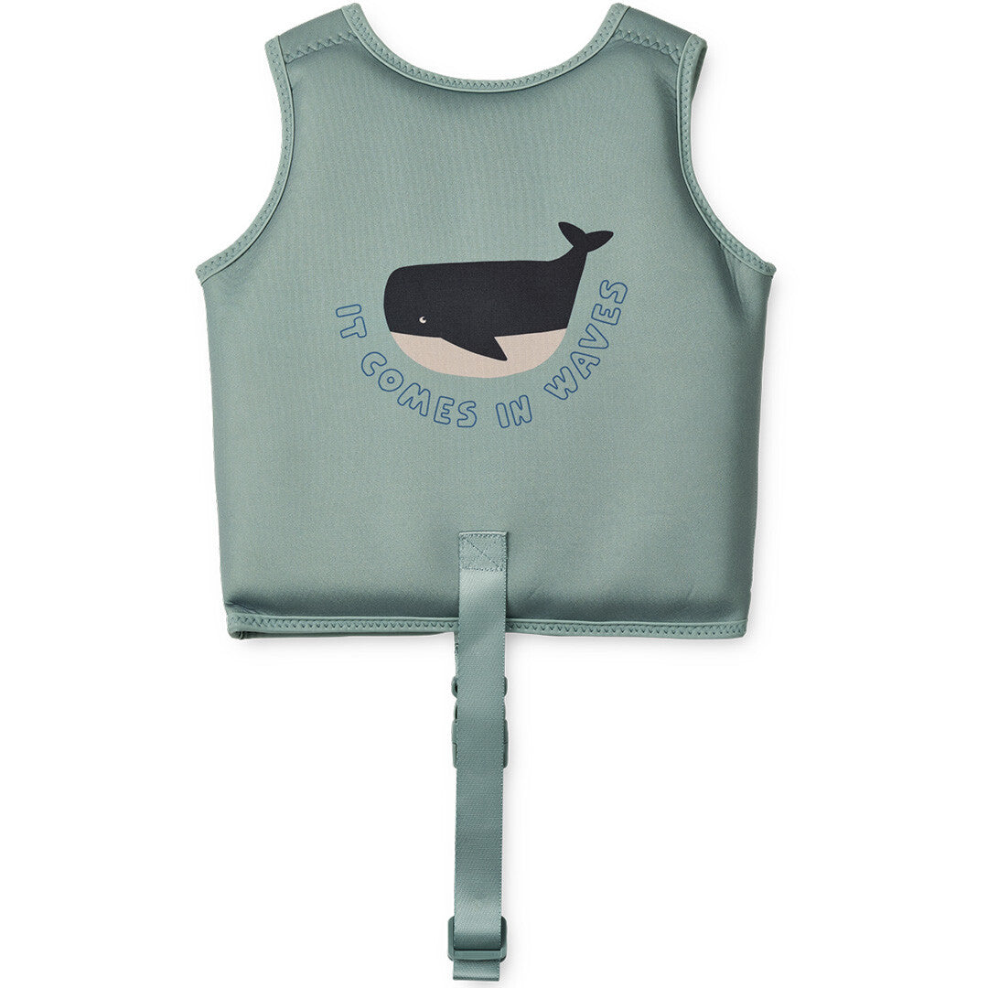 liewood zwemvest dove - it comes in waves peppermint - 19-30 kg | LW19588-2167-5-6 | 1