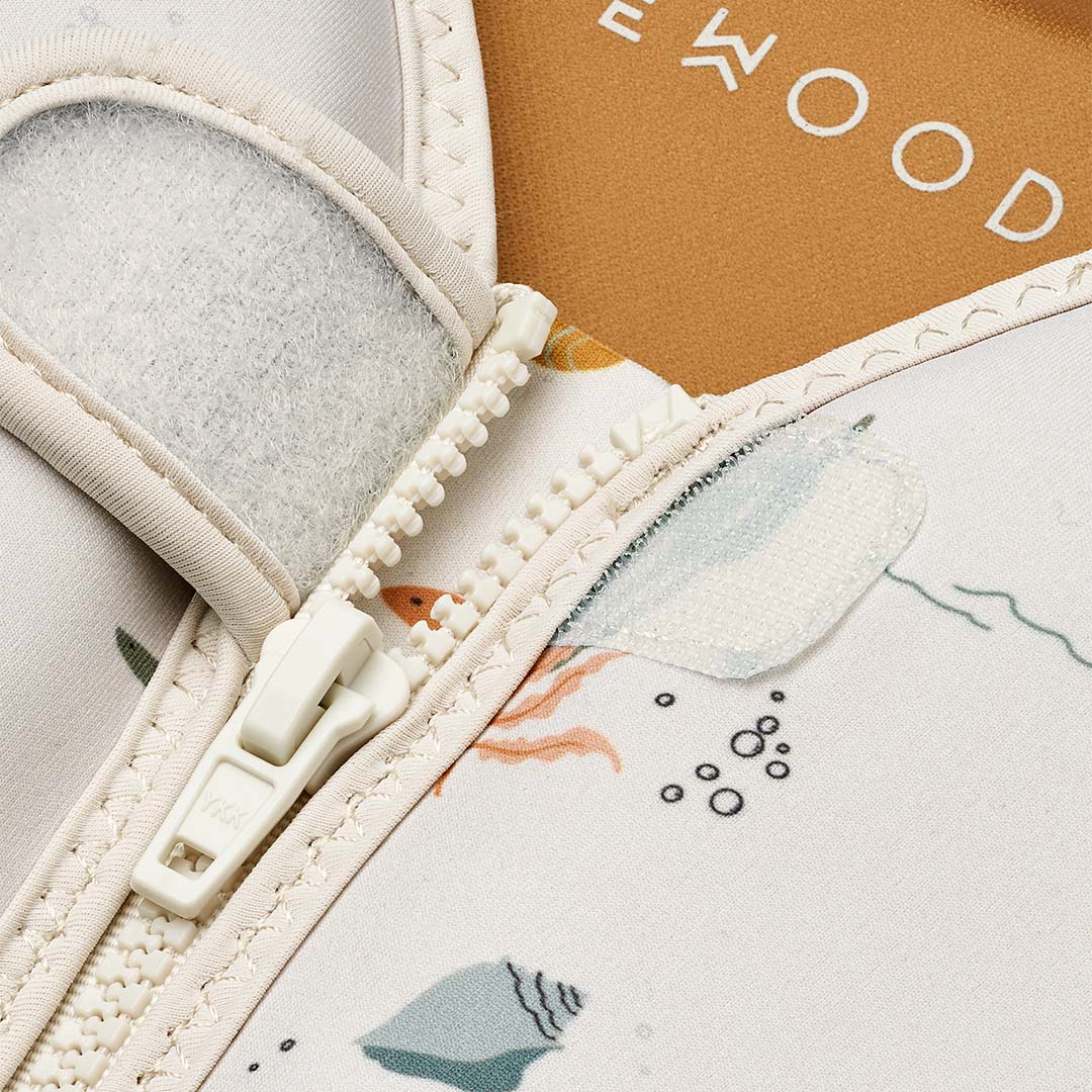 liewood zwemvest dove - sea creature sandy - 15-18 kg   | LW19588-1032-34 | 4