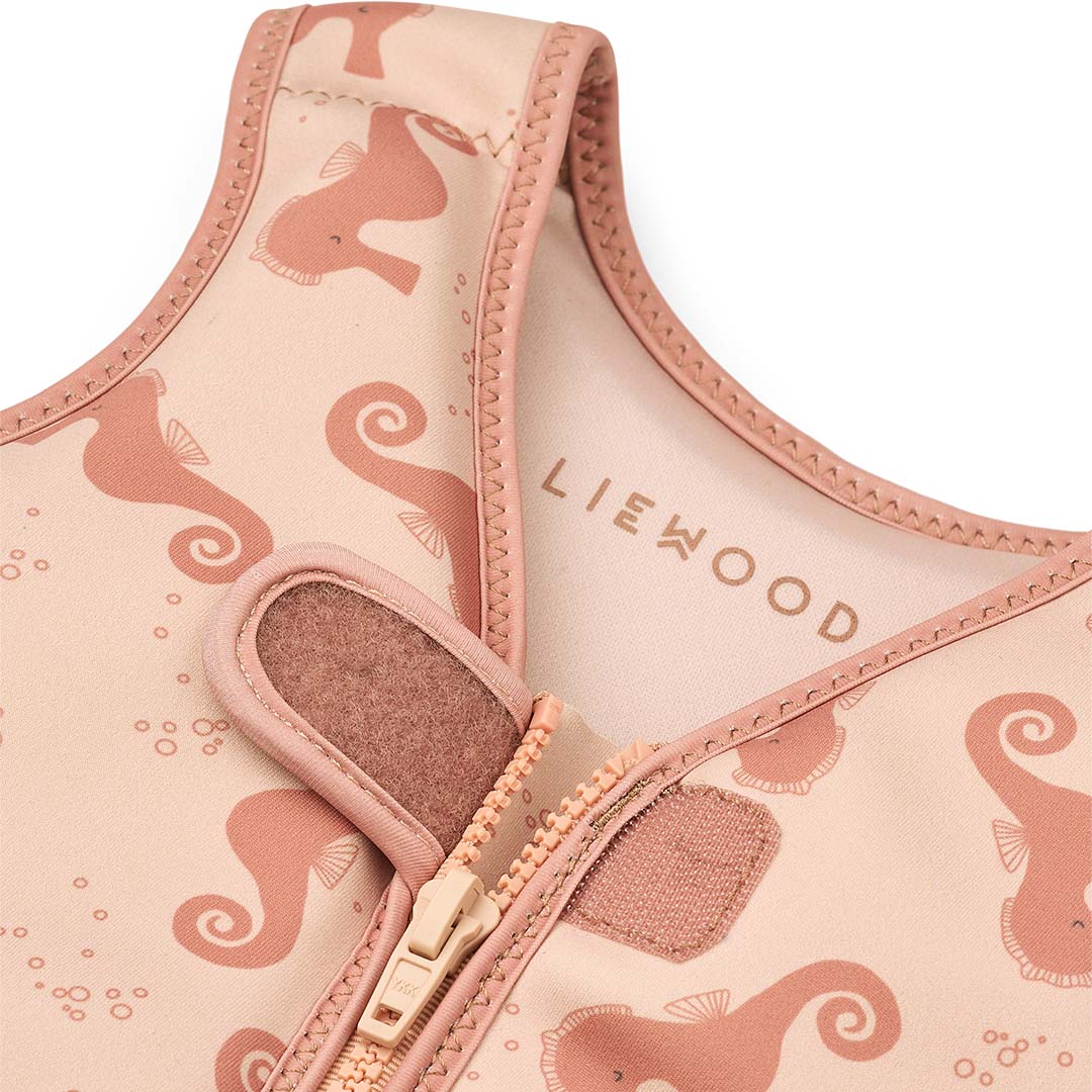 liewood zwemvest dove - seahorse apple blossom - 15-19 kg  | LW19588-2340-3-4 | 4