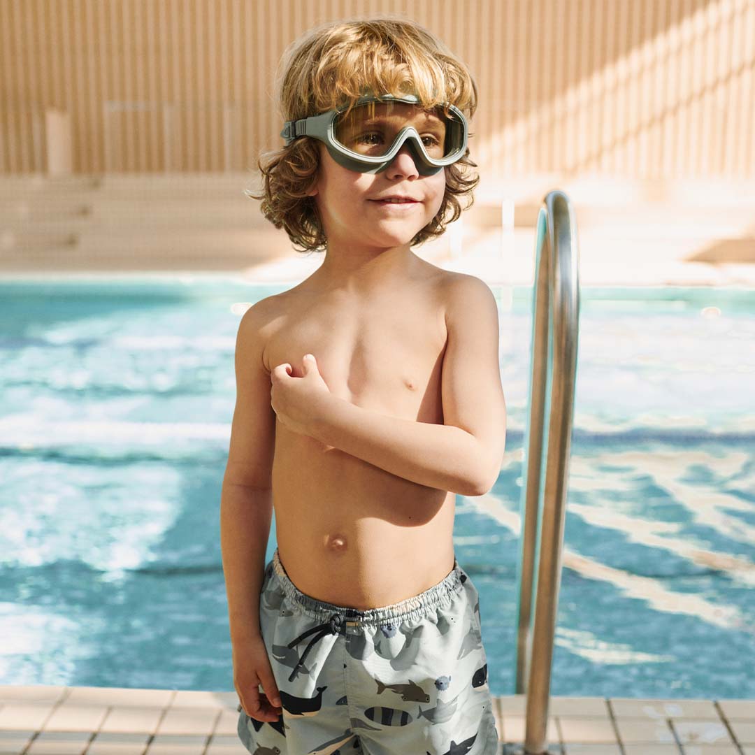 liewood duikbril kerem - peppermint - garden green | LW20626 | 2