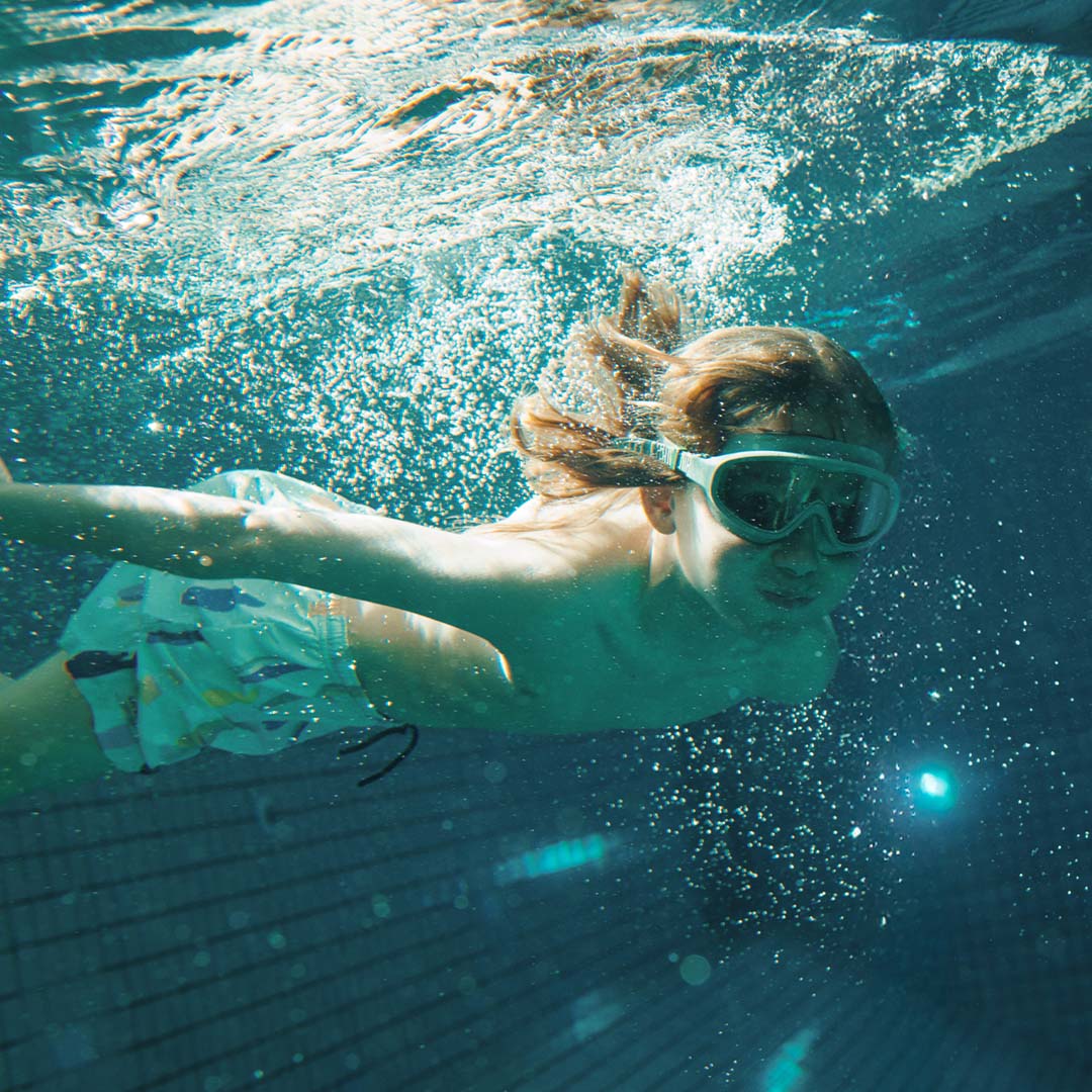 liewood duikbril kerem - peppermint - garden green | LW20626 | 4