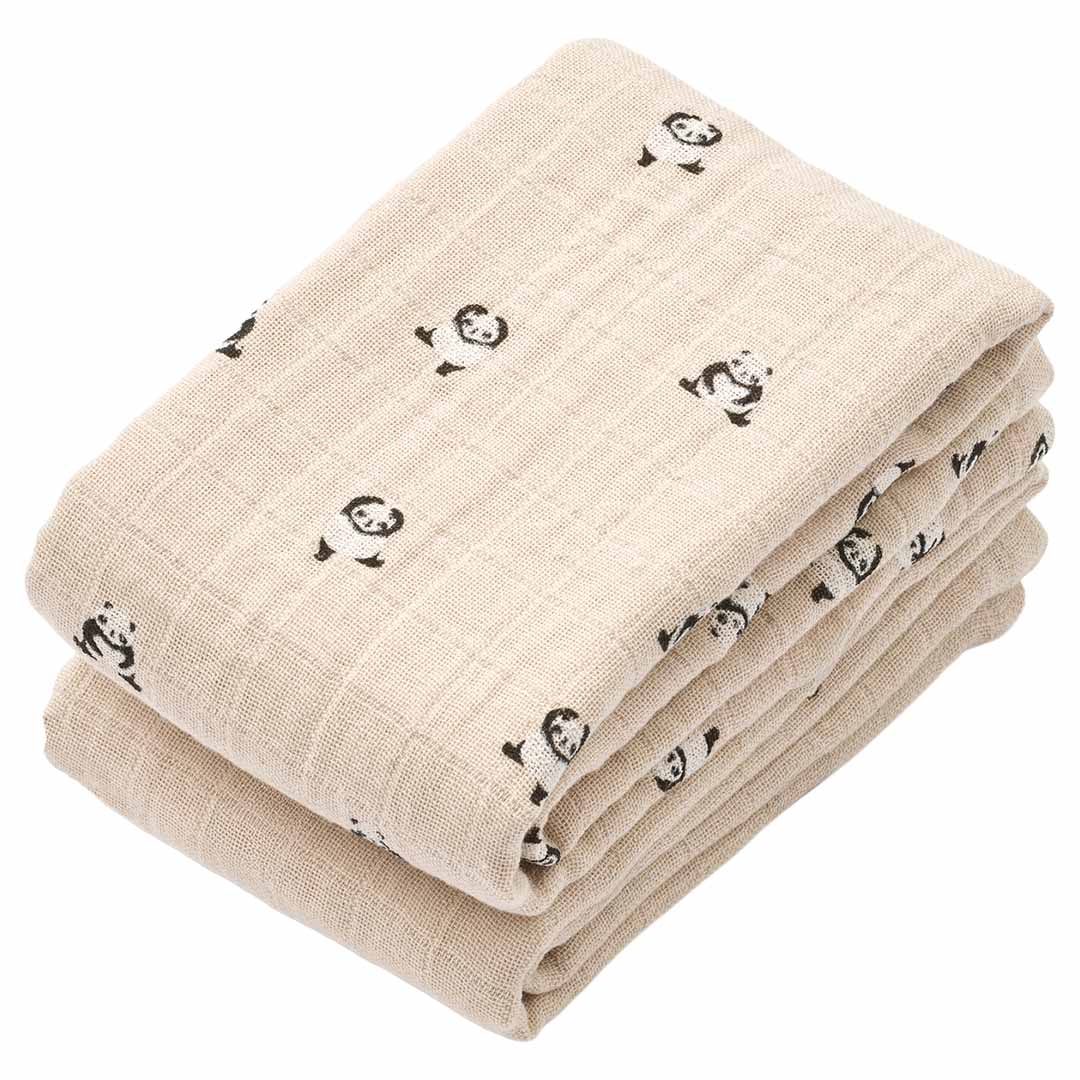 liewood hydrofieldoeken lewis - mini panda - sandy mix - 2st | LW14907 | 1