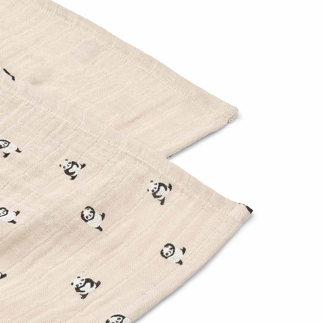 liewood hydrofieldoeken lewis - mini panda - sandy mix - 2st | LW14907 | 2