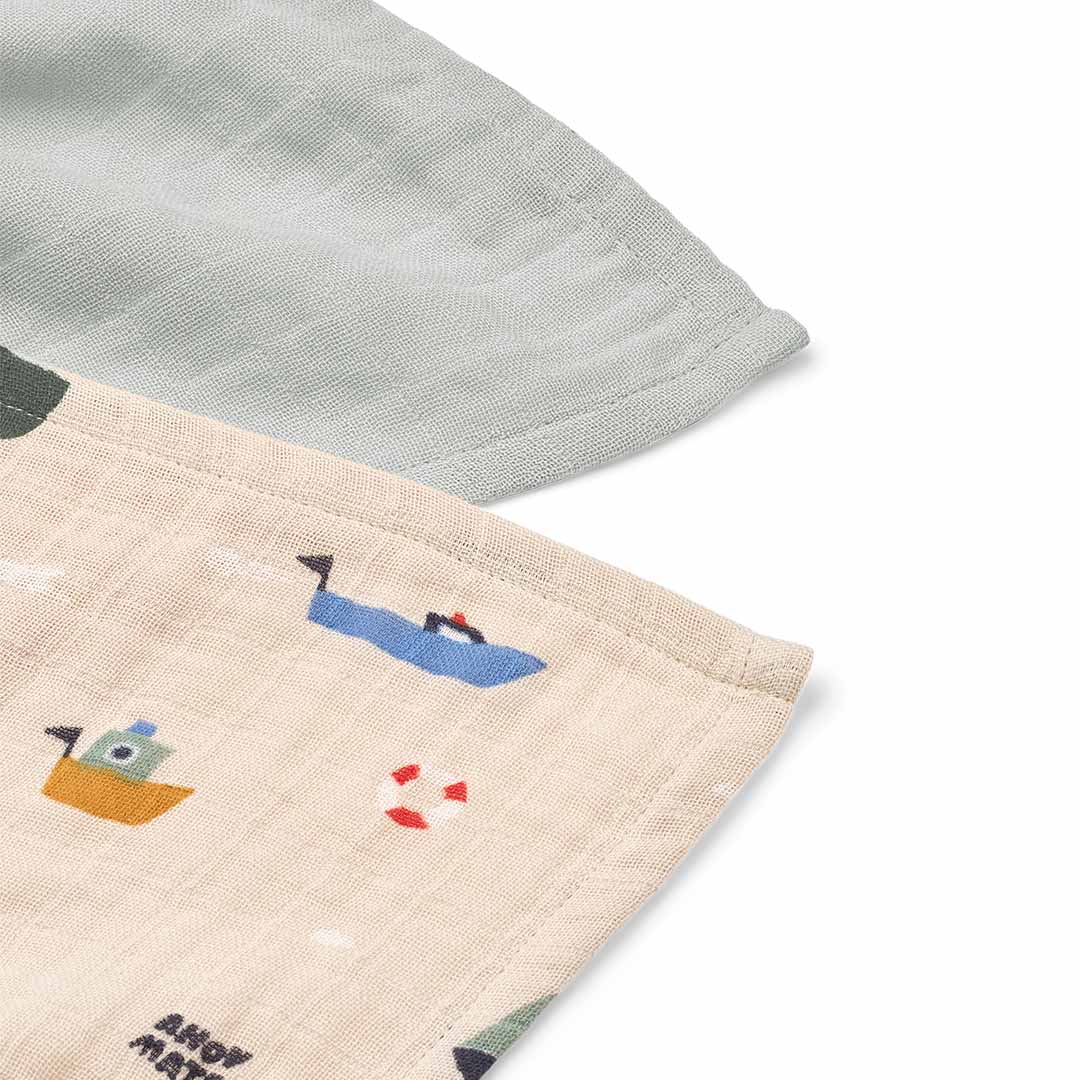 liewood hydrofieldoeken lewis - sailing - dove blue mix - 2st | LW14907 | 4