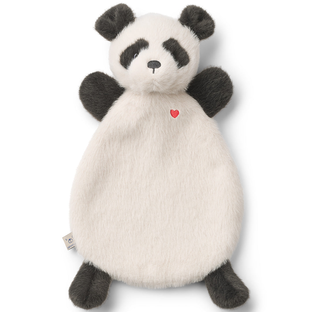 liewood knuffeldoekje roy panda - sandy - dark grey | LW20410 | 1