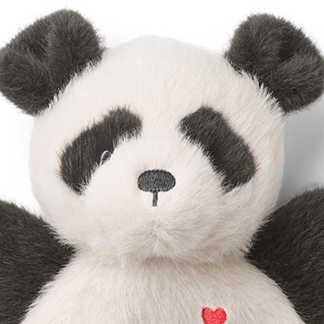 liewood knuffeldoekje roy panda - sandy - dark grey | LW20410 | 2