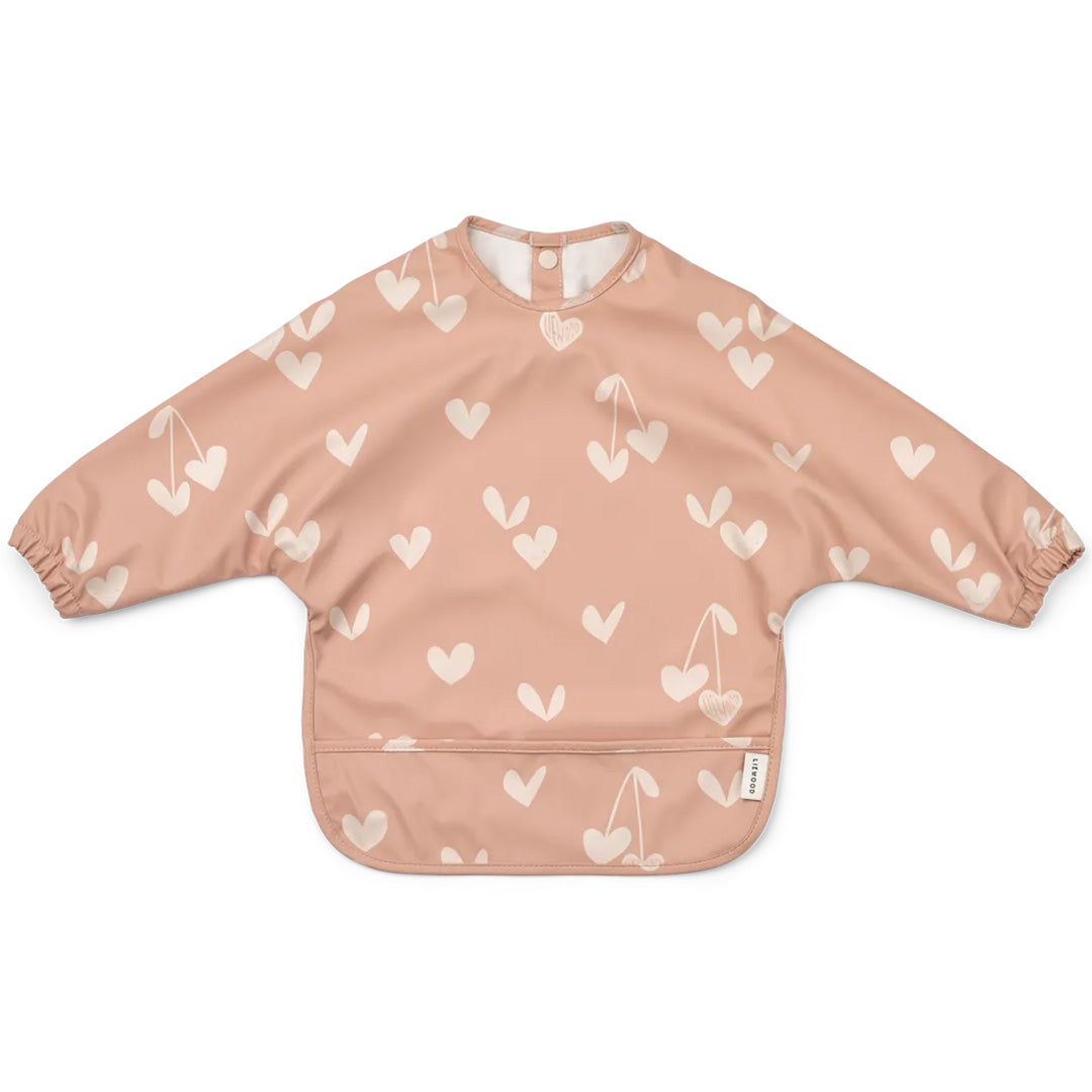 liewood mouwslab met voorvakje merle - sweethearts - pale tuscany | LW18136-2620| 0
