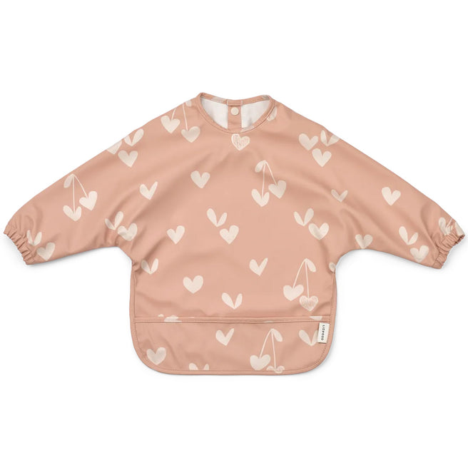 liewood mouwslab met voorvakje merle - sweethearts - pale tuscany | LW18136-2620| 0