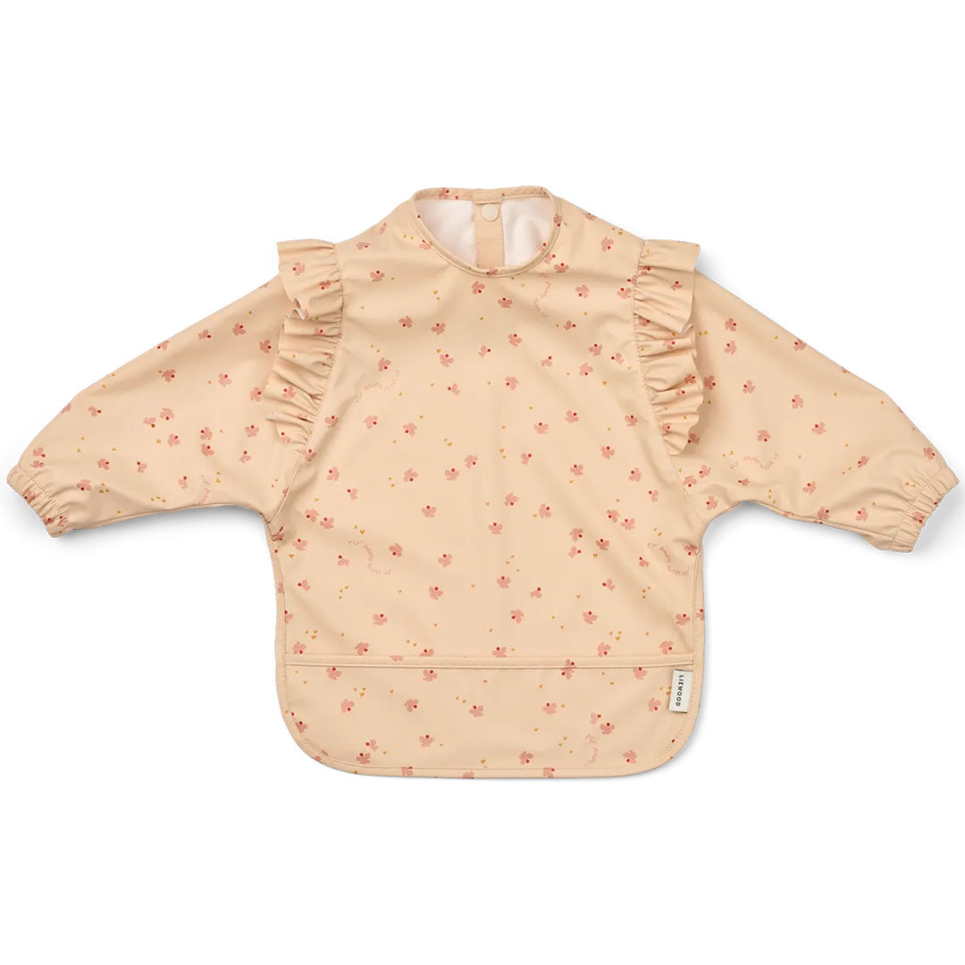 liewood mouwslab met voorvakje merle ruffles - butterfly - apple blossom | LW20321-2614 | 0