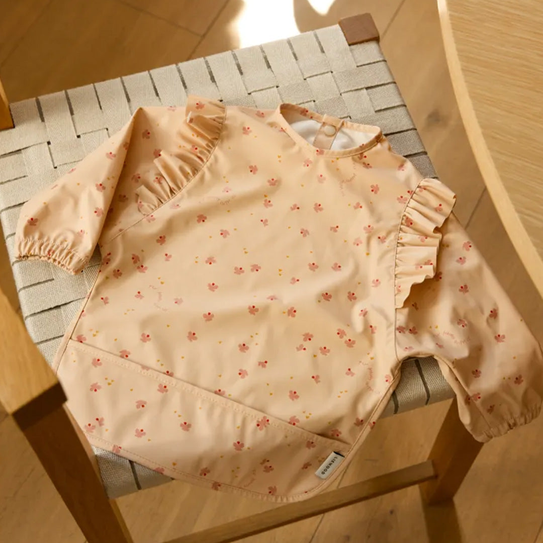 liewood mouwslab met voorvakje merle ruffles - butterfly - apple blossom | LW20321-2614 | 1