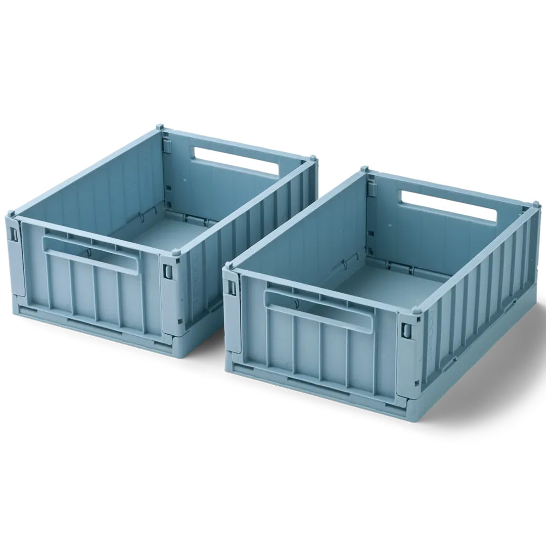 liewood opbergkrat weston - beach blue - 5 liter - 2st | LW14549-2598 | 0