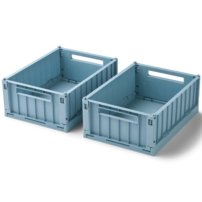 liewood opbergkrat weston - beach blue - 5 liter - 2st | LW14549-2598 | 0