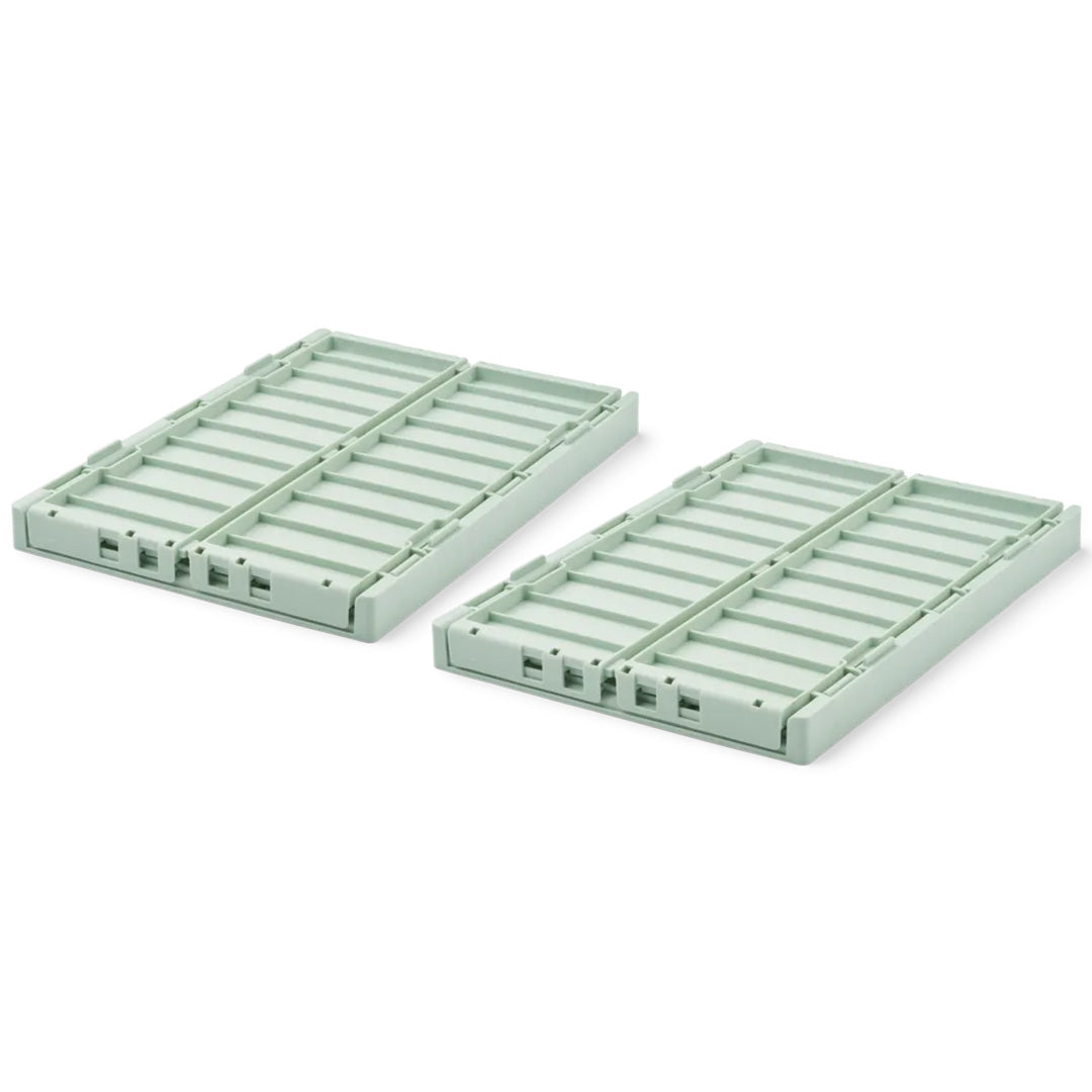 liewood opbergkrat weston - light peppermint - 10 liter - 2st | LW14677-2344 | 1