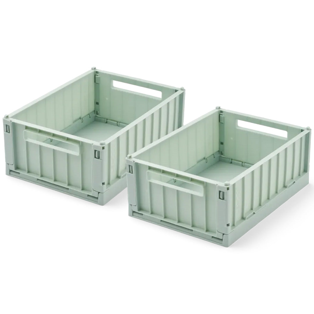 liewood opbergkrat weston - light peppermint - 5 liter - 2st | LW14549-2344 | 0