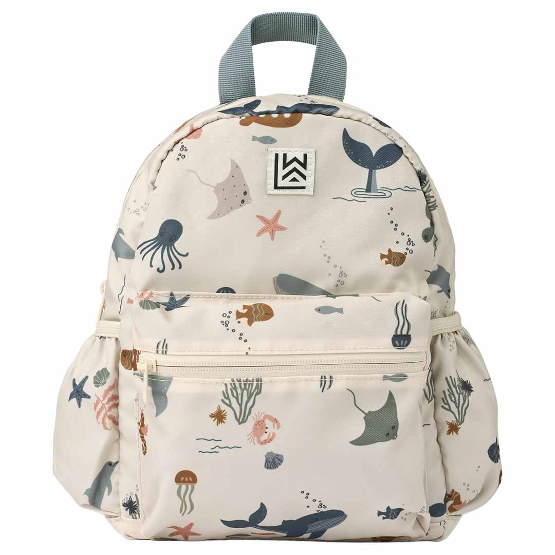 liewood peuterrugzak andreas - around the world - sandy - 27 cm | LW19643 | 1