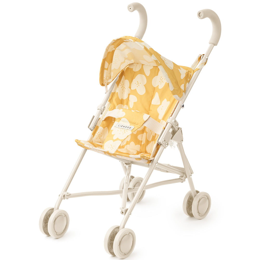 liewood poppenbuggy elsie - flower - lemon yellow | LW19756 | 1