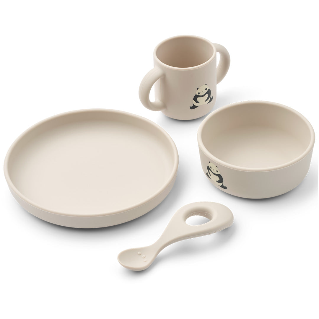 liewood siliconen kinderservies vivi - panda - sandy | LW15135-2714 | 0