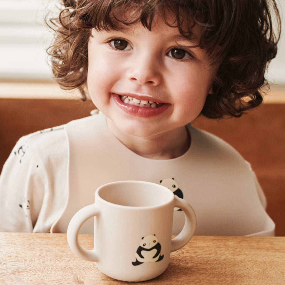 liewood siliconen tuitbeker neil - panda - sandy | LW13060-2714 | 1