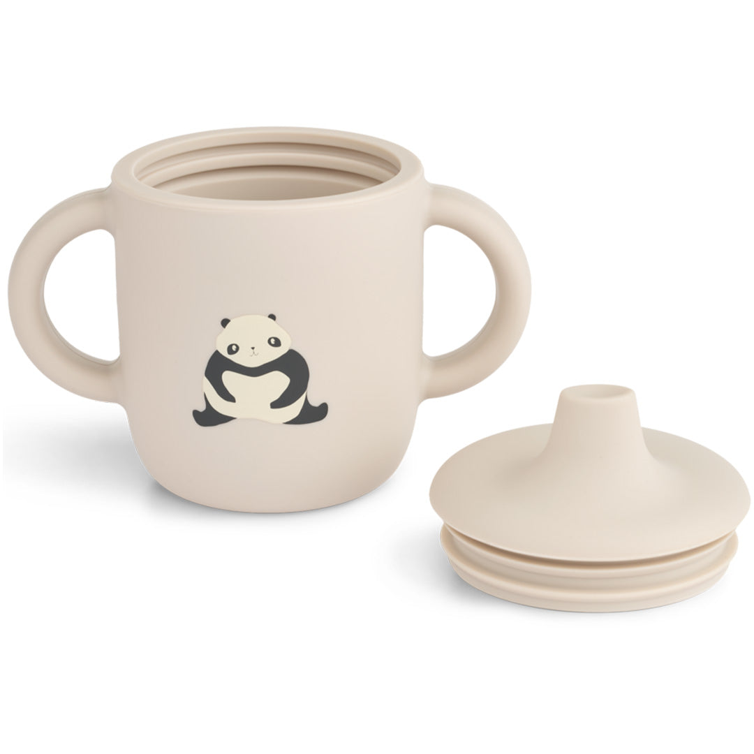 liewood siliconen tuitbeker neil - panda - sandy | LW13060-2714 | 3